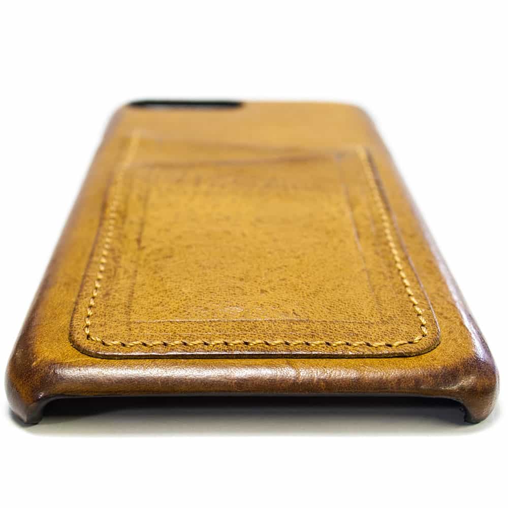 iPhone 7 Plus Leather Back Case, Camel Leather Back Case, by Nicola Meyer
