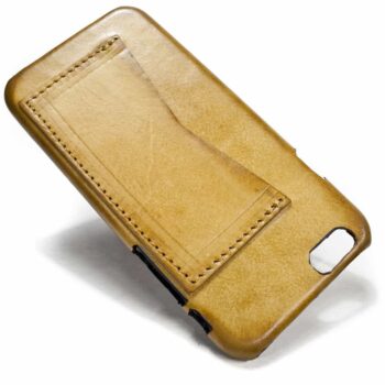 Feat Iphone 6 Back Leather Case One Horizontal Slot Natural